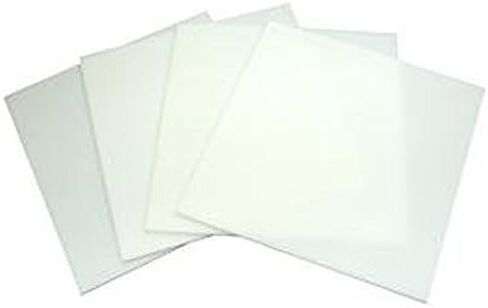 6inch White Glass Squares 4 Pack - 96 COE in Kuwait