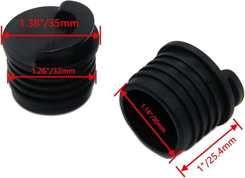 8 Pcs Kayak Marine Boat Scupper Stoppers Plugs Bungs Waterproof Plug Rubber Plug for Kayak Canoe Boat Drain Holes Plugs in Saudi Arabia