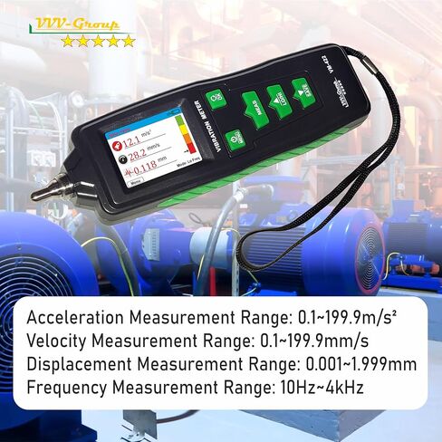 مقياس الاهتزاز VM-422 مقياس الاهتزاز الرقمي معدات تحليل الاهتزاز المحمولة قياس سرعة النزوح للآلات المتحركة in Kuwait