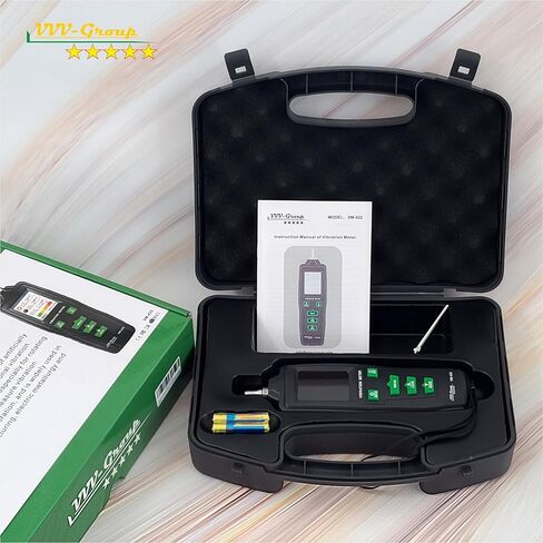 مقياس الاهتزاز VM-422 مقياس الاهتزاز الرقمي معدات تحليل الاهتزاز المحمولة قياس سرعة النزوح للآلات المتحركة in Kuwait