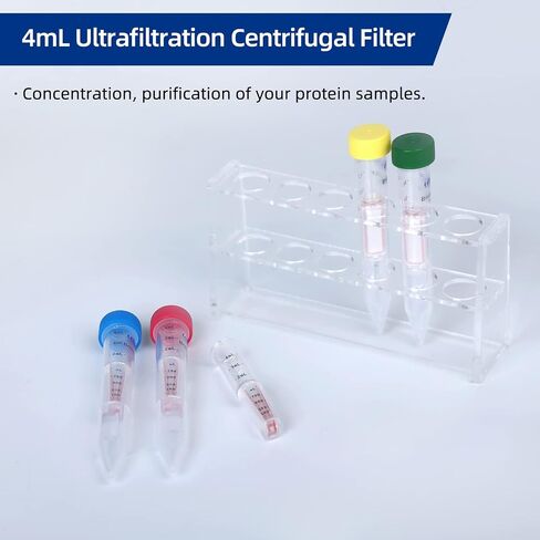Briscale® Pack of 15 Ultra Centrifugal Filter 4mL Ultrafiltration Centrifuge Tube Unit with Regenerated Cellulose RC Membrane 3kDa in Saudi Arabia