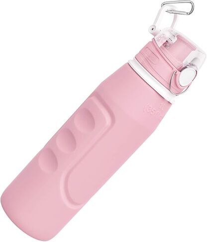 Valourgo 35 oz Collapsible Water Bottle, Large bpa Free Travel Water Bottle Reusable Water Bottle(Black) in Saudi Arabia