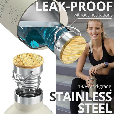 زجاجة مياه من الفولاذ المقاوم للصدأ مع شفاطة ومصفاة و3 أغطية: قارورة نشطة معزولة بتفريغ الهواء سعة 18/32 أونصة، زجاجات للشرب باردة وساخنة: كوب حراري مزدوج للشرب في الهواء الطلق والشاي والقهوة والرياضة والدراجة الرياضية in Kuwait
