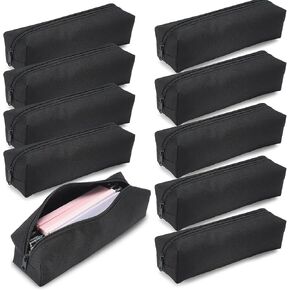 30 Pcs Small Black Pencil Case Portable Pencil Pouch Student Marker Pen Bag Office Stationery Organizer Capacity Pen Case Back to School Supplies in Kuwait