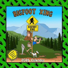 2026 Bigfoot Calendar - Bigfoot XING, Sasquatch, Yeti 12 Month Wall Calendar in Saudi Arabia