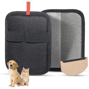 2 Pcs Static Pet Hair Remover: Electrostatic Pet Hair Removal Gloves, Reusable Cat Dog Hair Remover Tool, Grooming Gloves Brush for Couch, Furniture, Carpet, Clothes, Car Seat in Saudi Arabia