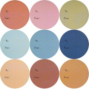 2.5 Inch Halloween to/from Stickers - 315 Pack Christmas Valentine Gift Labels, 9 Colors Easy Remove Circle Stickers Self-Adhesive Blank Seal Labels for Party Favors Marking in Saudi Arabia