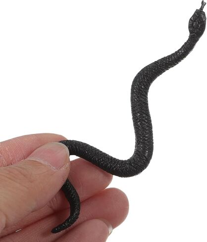 Cabilock Fake Snake 100pieces Rubber Realistic Snake Small Lifelike 3.37in Models Prank Prop for Halloween, April Fool’s Day Party Decoration in Kuwait