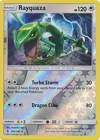 Rayquaza - 106/145 - RARE - HOLD HOLO in Kuwait