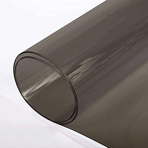 Smoke Tinted Clear Black Vinyl Fabric - 10-Gauge PVC - Sold by The Yard - 54-Inches Wide in Saudi Arabia