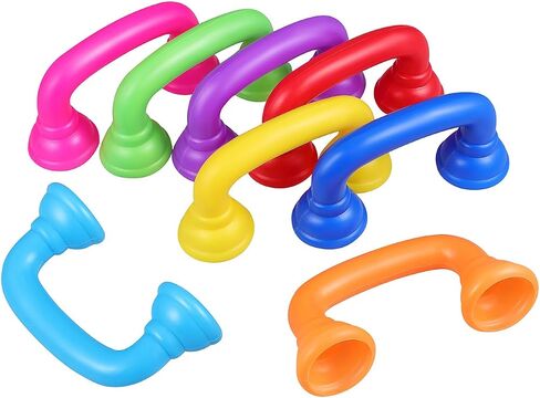 جهاز Toy Phone Receiver 8pcs هاتف همس ملون للأطفال يشجع تنمية الكلام واللعب الإبداعي المثالي للتعليم في مرحلة الطفولة المبكرة in Saudi Arabia