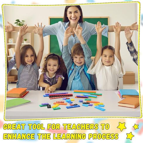 24 مجموعة من البلاط الكسر قوس قزح لتلاعب الكسر بالرياضيات Montessori Math Material in Saudi Arabia
