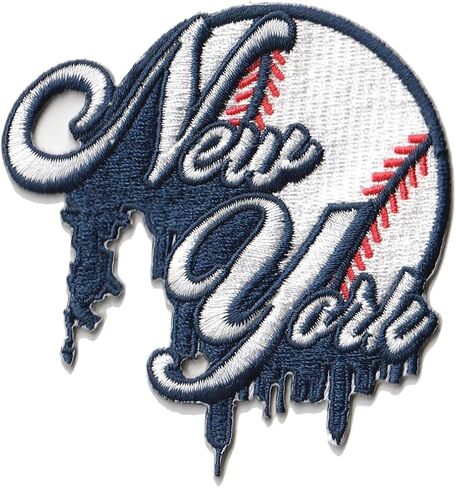 SMC Store City of New York Baseball Logo Patch Patch Embroidery Baseball Fan Team Team Iron on Sew on in Saudi Arabia