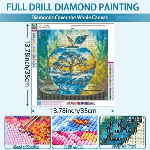 Topmcysg Tree of Life Miamond Art Kits للبالغين ، ومجموعات الطلاء الماس Round 5D للمبتدئين ، ومجموعة طلاء GEM DIY للبالغين ، ولوحات Drill Diamond Dots Compan in Kuwait
