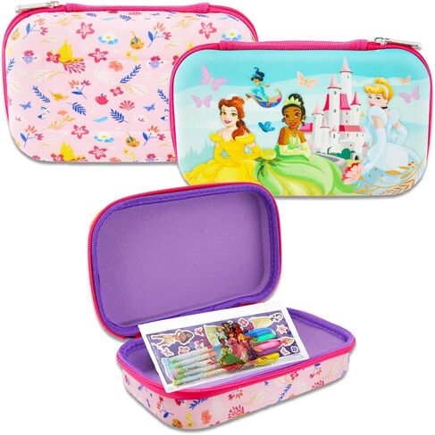 Disney Princess Pencil Case for Kids - Bundle with Princess Pencil Case ، Gel Als ، أقلام الرصاص ، الحقيبة ، الملصقات ، المزيد | لوازم مدرسة ديزني للأولاد والبنات in Saudi Arabia