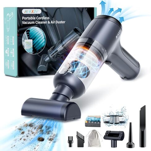 Handheld Vacuum Cordless Rechargeable 19000PA Car Vacuum Cleaner, Low Noise Portable Vacuum for Car, with Cleaning Gel for Car Detailing Keyboard Cleaner Home Cleaning in Saudi Arabia