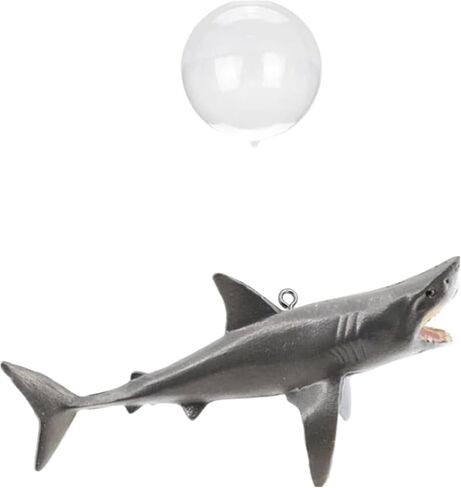 1 Pc Floating Shark Ornament - Adjustable Aquarium Shark Animal Decor | Aquarium Floating Shark Thematic Ornaments Suitable for Aquarium All Kinds of Fish Tank and Home, Shark Pool Décor Ornaments in Saudi Arabia