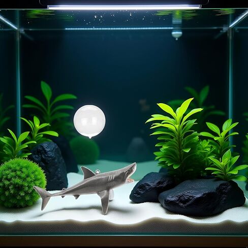 1 Pc Floating Shark Ornament - Adjustable Aquarium Shark Animal Decor | Aquarium Floating Shark Thematic Ornaments Suitable for Aquarium All Kinds of Fish Tank and Home, Shark Pool Décor Ornaments in Saudi Arabia