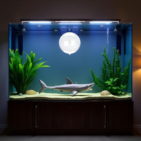 1 Pc Floating Shark Ornament - Adjustable Aquarium Shark Animal Decor | Aquarium Floating Shark Thematic Ornaments Suitable for Aquarium All Kinds of Fish Tank and Home, Shark Pool Décor Ornaments in Saudi Arabia