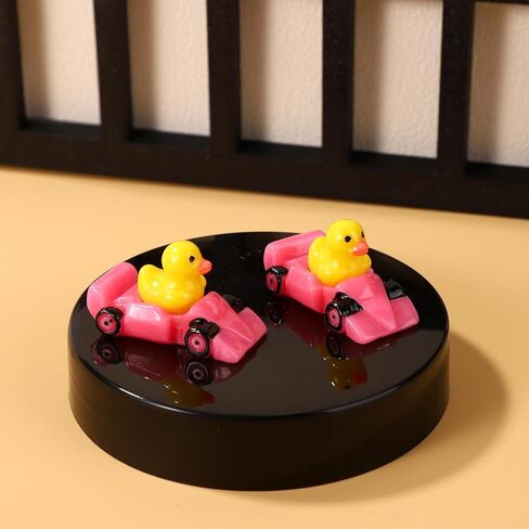 30PCS RACING RESIN RESIN DUCH ، Tiny Small Drag Racing Resing Ducks Dollhouse Miniature Little Little for Car تحت عنوان DIC DIY Micro Garden Landscape Bonsai (Blue) in Saudi Arabia