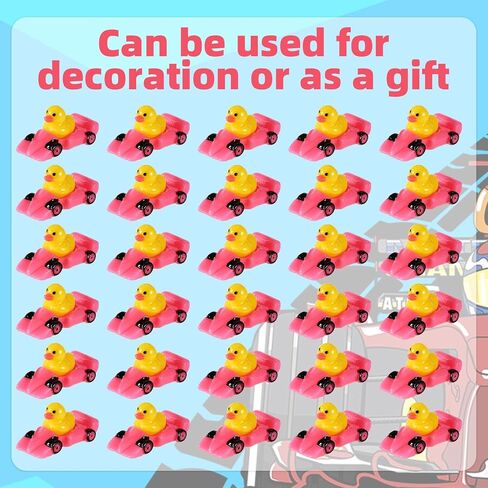 30PCS RACING RESIN RESIN DUCH ، Tiny Small Drag Racing Resing Ducks Dollhouse Miniature Little Little for Car تحت عنوان DIC DIY Micro Garden Landscape Bonsai (Blue) in Saudi Arabia