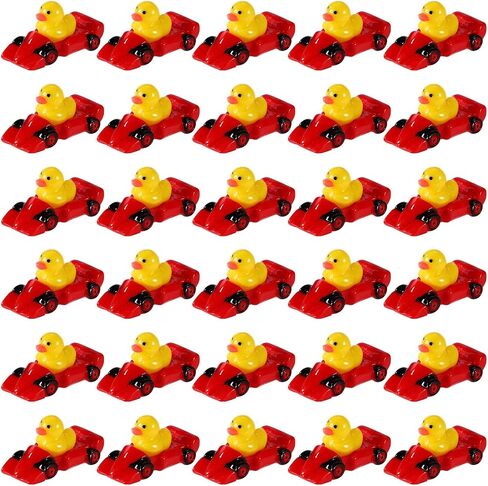 30PCS RACING RESIN RESIN DUCH ، Tiny Small Drag Racing Resing Ducks Dollhouse Miniature Little Little for Car تحت عنوان DIC DIY Micro Garden Landscape Bonsai (Blue) in Kuwait