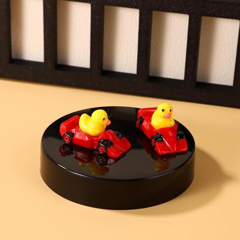 30PCS RACING RESIN RESIN DUCH ، Tiny Small Drag Racing Resing Ducks Dollhouse Miniature Little Little for Car تحت عنوان DIC DIY Micro Garden Landscape Bonsai (Blue) in Kuwait