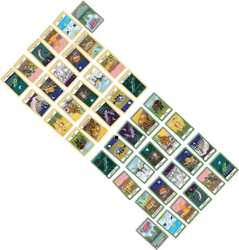 GUESS WHO? Card Game: National Parks Edition, Featuring Iconic Wildlife - Cougar, Pelican, Bat, Quail & More, Classic Deduction Gameplay with Educational Twist, Officially Licensed Merchandise in Saudi Arabia