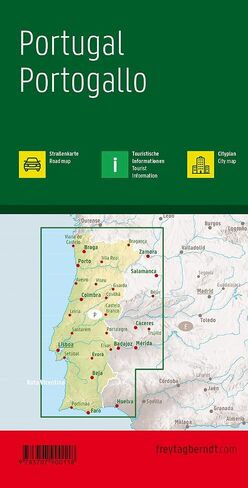 Portugal, road map 1:500,000 in Saudi Arabia
