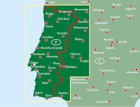 Portugal, road map 1:500,000 in Saudi Arabia