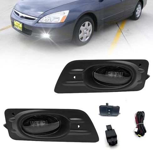 استبدال مصابيح الضباب للقيادة لسيارة Honda CRV 2007 2008 2009 مع مصابيح الهالوجين H11 12V 55W والتبديل ومجموعة الأسلاك (عدسة واضحة) in Kuwait