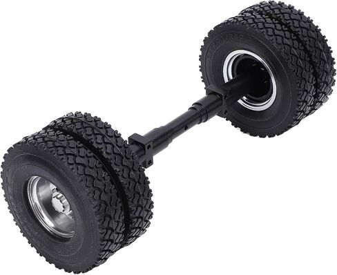Keenso RC Rear Axle Tire 85mm Rubber Tread 12mm Hex Drive for 1/14 Tractor Trailer with Aluminum Alloy Hub High Load Bearing in Saudi Arabia