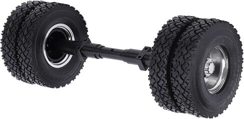 Keenso RC Rear Axle Tire 85mm Rubber Tread 12mm Hex Drive for 1/14 Tractor Trailer with Aluminum Alloy Hub High Load Bearing in Saudi Arabia