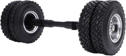 Keenso RC Rear Axle Tire 85mm Rubber Tread 12mm Hex Drive for 1/14 Tractor Trailer with Aluminum Alloy Hub High Load Bearing in Saudi Arabia