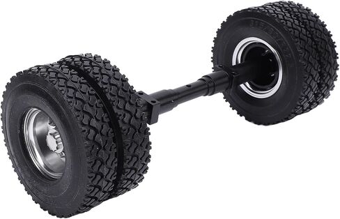 Keenso RC Rear Axle Tire 85mm Rubber Tread 12mm Hex Drive for 1/14 Tractor Trailer with Aluminum Alloy Hub High Load Bearing in Saudi Arabia
