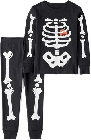 Carter's Boys' 2 Piece Glow-in-The-Dark Snug Fit Cotton Halloween PJS in Saudi Arabia