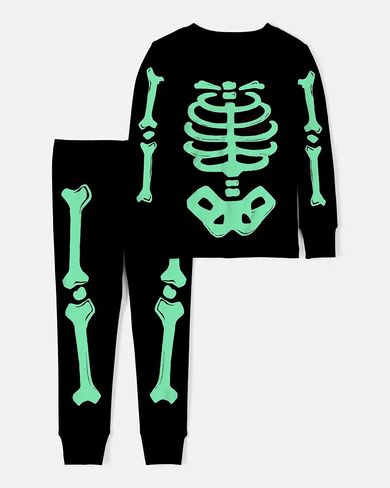 Carter's Boys' 2 Piece Glow-in-The-Dark Snug Fit Cotton Halloween PJS in Saudi Arabia