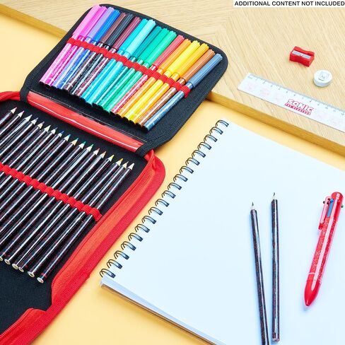 Sonic the Hedgehog Pencil Case مع أقلام رصاص ملونة للأطفال in Saudi Arabia