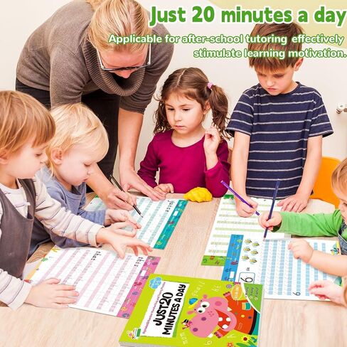 112 Pages Alphabet Tracing Book for PreK Kindergarten Alphabet and Numbers Handwriting & Tracing Workbook 26 Letters Numbers 0-9 Writing Practice Worksheets with Color-Coded Blocks for Home School in Saudi Arabia