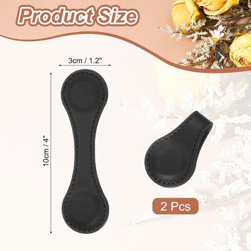UXCELL 2PCS إشارة مرجعية مغناطيسية ، إشارة مرجعية مغناطيسية من الجلد المغناطيسي على الوجهين مقطع مقطع هدية لقراءة النساء ، عشاق الكتب ، المعلمين (التدرج البرتقالي) in Saudi Arabia