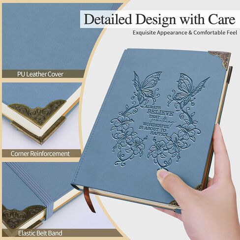 هدايا Whlbhg Butterfly للنساء رجال مجلة Butterfly Butterflor Notebricte Notebricking Gift Inspirational A5 Pink Notebooks for Work Travel School (bink bink bink) in Kuwait