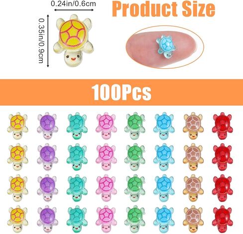 100 Pcs Mini Turtles Resin Tiny Turtles Luminous Dollhouse Miniatures Mini Animals Miniature Garden Figurines Figurines Glow In The Dark Miniatures Resin Cute For Fairy Garden Micro Decoration in Saudi Arabia