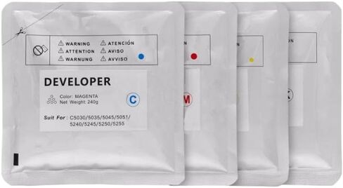 Compatible Developer Powder for Models C600 C-650 C700 C710 C750 C800 C810 C850 C910 C7570 C7565 C7580 NPG72 and GPR56 Compatible(Y 1PCS) in Saudi Arabia
