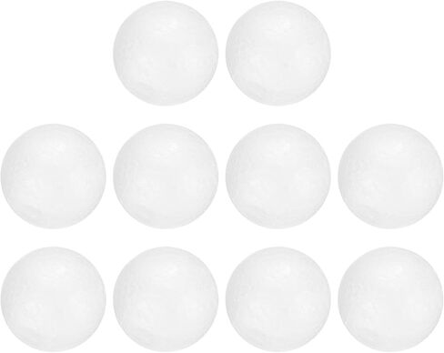 uxcell 30 pcs كرات رغوة بيضاء ، 1.8 بوصة كرات البوليسترين الحرفية كرات مستديرة الصلبة للفن ، الأسرة ، ديي ، زينة الحفلات in Saudi Arabia