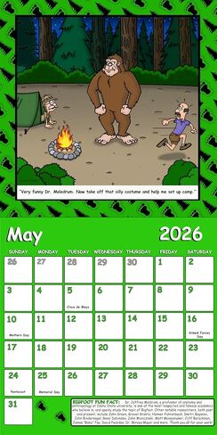 2026 Bigfoot Calendar - Bigfoot Xing ، Sasquatch ، Yeti 12 Month in Saudi Arabia