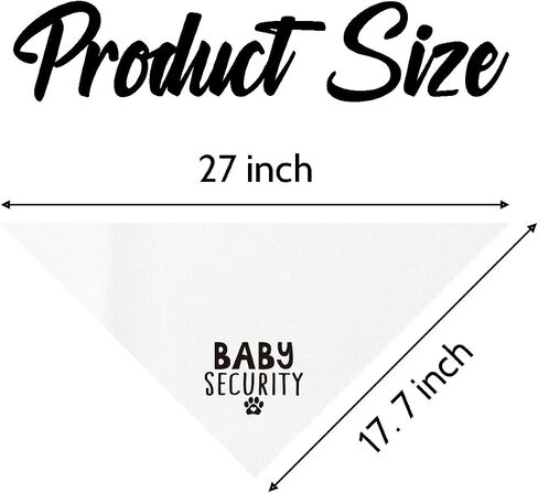 Baby Security Dog Bandana ، White Pet Dog Dicf Associory ، إعلان الحمل الكشف عن الطفل ، وشاح Triangle Dogs ، حيوانات أليفة للكلاب الصغيرة المتوسطة in Kuwait