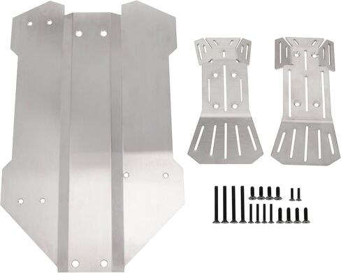 MEUS RACING Stainless Steel Chassis Armor Skid Plate for Traxxas MAXX Slash Upgrades Model# 102076-4 in Saudi Arabia