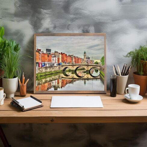 Zuvrdiai Dublin Scenery Ireland Painting by Numbers DIY فريد من نوعه اللوحة الزيتية طقم رقمي اللوحة الرقمية 16x20inch in Saudi Arabia