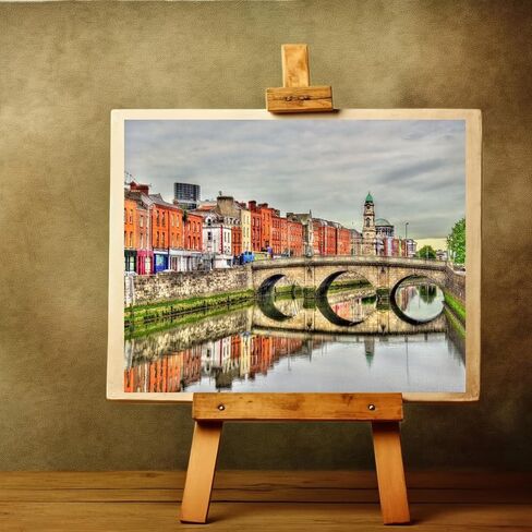 Zuvrdiai Dublin Scenery Ireland Painting by Numbers DIY فريد من نوعه اللوحة الزيتية طقم رقمي اللوحة الرقمية 16x20inch in Saudi Arabia