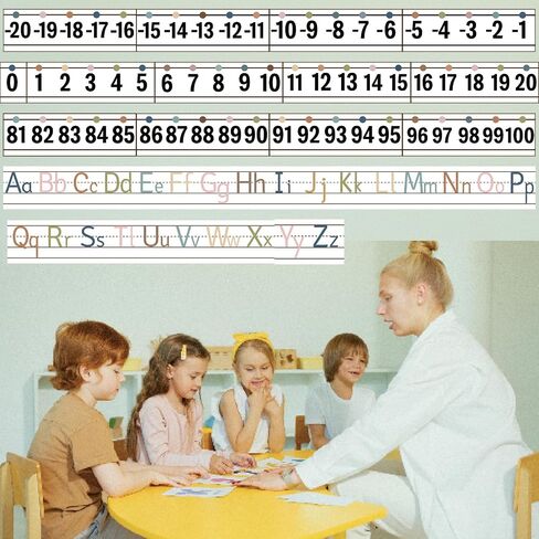 32Pcs A to Z Alphabet and -20-100 Number Cards Boho Bulletin Board Under The Sea Ocean Summer Sunflower Bee Theme Classroom Decorations Math Posters for Wall School Teacher Supplies (Sea Number) in Kuwait